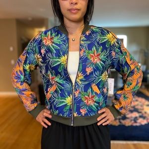 Guess Paradise Jacquard LS Kato Bomber Jacket